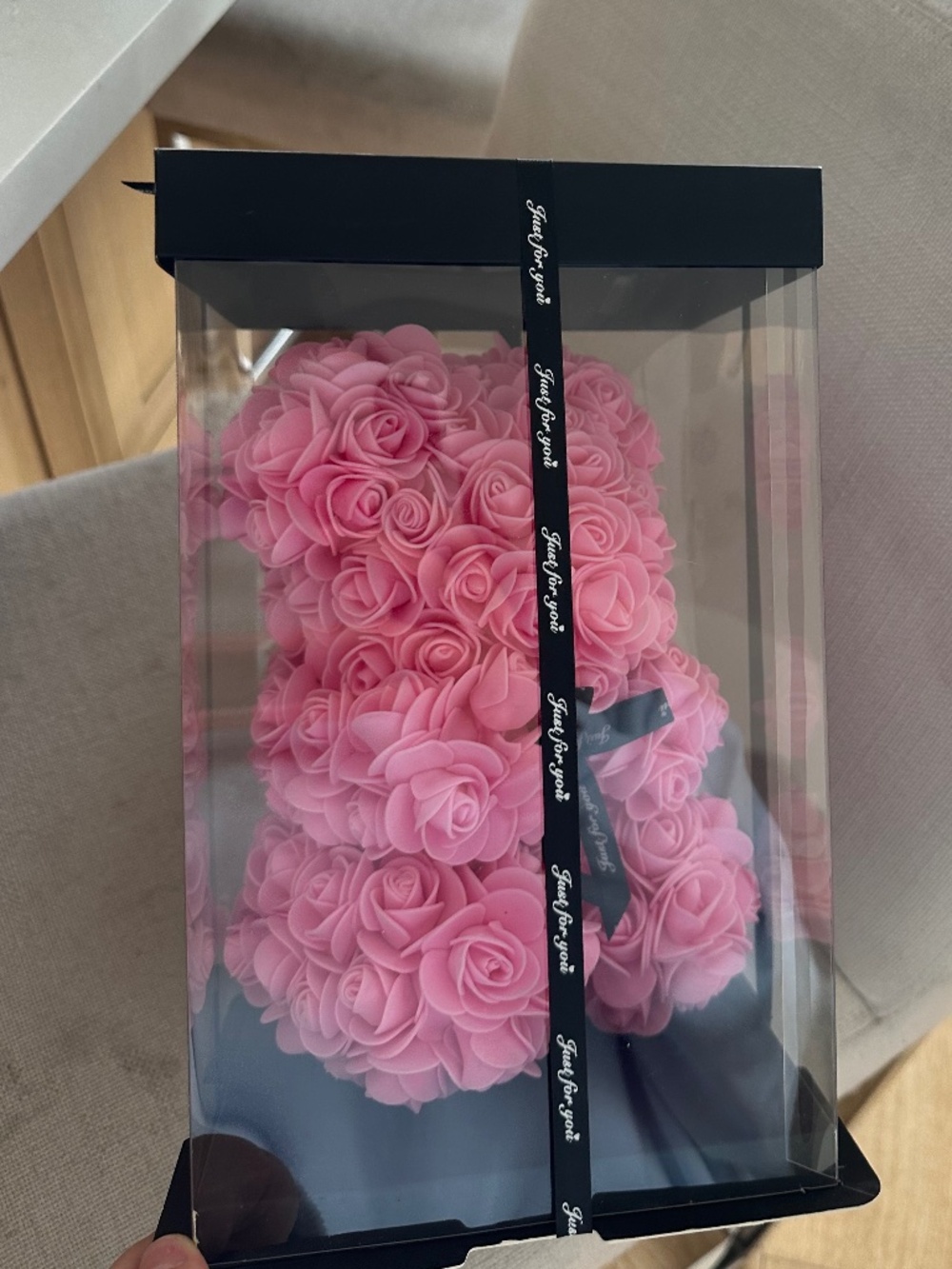 Forever lasting bear roses, light pink!